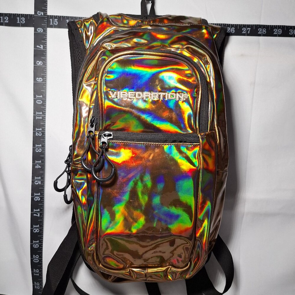 Vibedration Hydration Backpack w/o bladder - Holographic - Brown/Bronze - Used